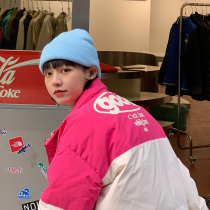 Good store meihaostore color matching good printing down jacket short mens winter thickened jacket couple