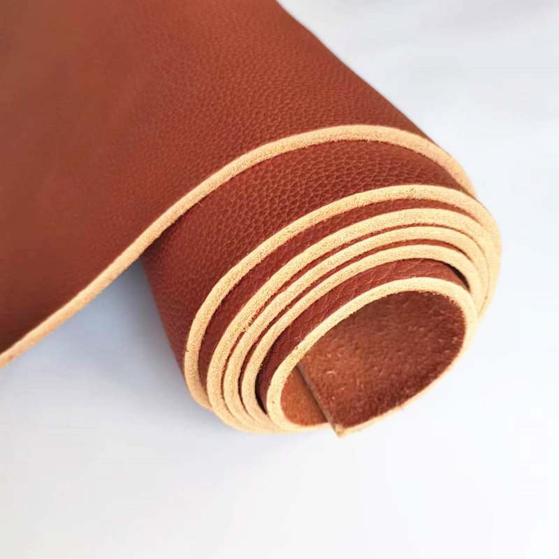 4 5mm thickened cowhide leather diy genuine leather table cushion head layer cowhide mat leather mattress sofa cushion reddish brown