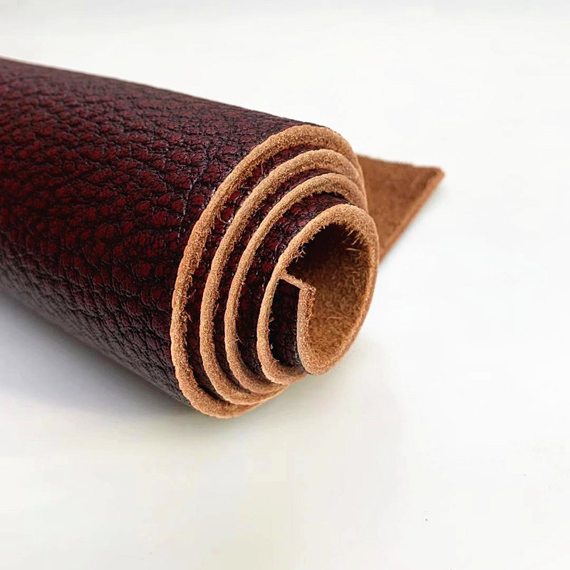 3 5 thick cowhide leather leather wine red sofa cushion seat cushion leather mattress mat the whole first layer of cowhide