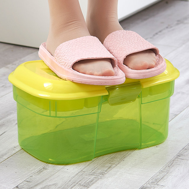 Portable swimming box storage box transparent plastic toy storage box mini small wet and dry separation bag waterproof with lid