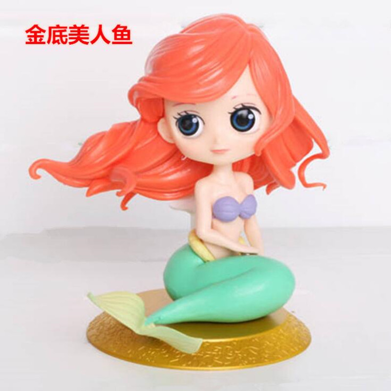 Human Fish Princess Cake Swing Piece Decoration Mermaid Toddler Toddler Baking Swing Piece Mermaid Sharper