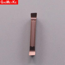 CNC grooved blade fine grinding 7 degree large bevel angle cutting knife grain MGMN200-V-7 stainless steel parts cutting processing