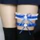 Nhật Bản ren gợi cảm kéo dài chân sinh viên vui vẻ đùi vòng tròn ren nơ garter cô dâu chân băng dây nịt bít tất phối ren nơ màu trắng