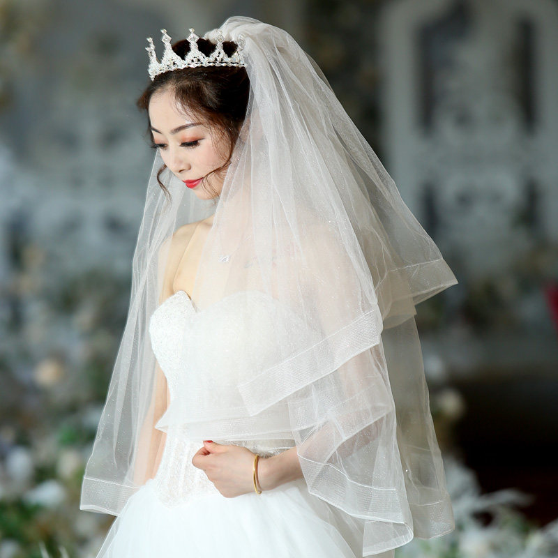 Bride Wedding Head Yarn Light Champagne Sparkling Head Yarn Supersenssen Ensemble Tennis Red Photo Props Wedding Accessories Women