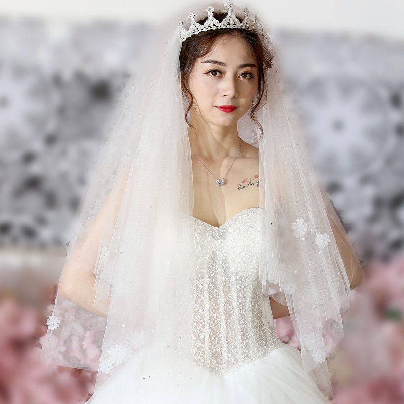 New wedding headsRed red photo props short pitch bowl headdress bride accessories girl