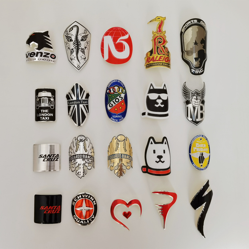 Bicycle Stickers, Mountain Bike Riding Stickers, Metal Decorative Stickers, DIY Bicycle Accessories, Waterproof and Durable