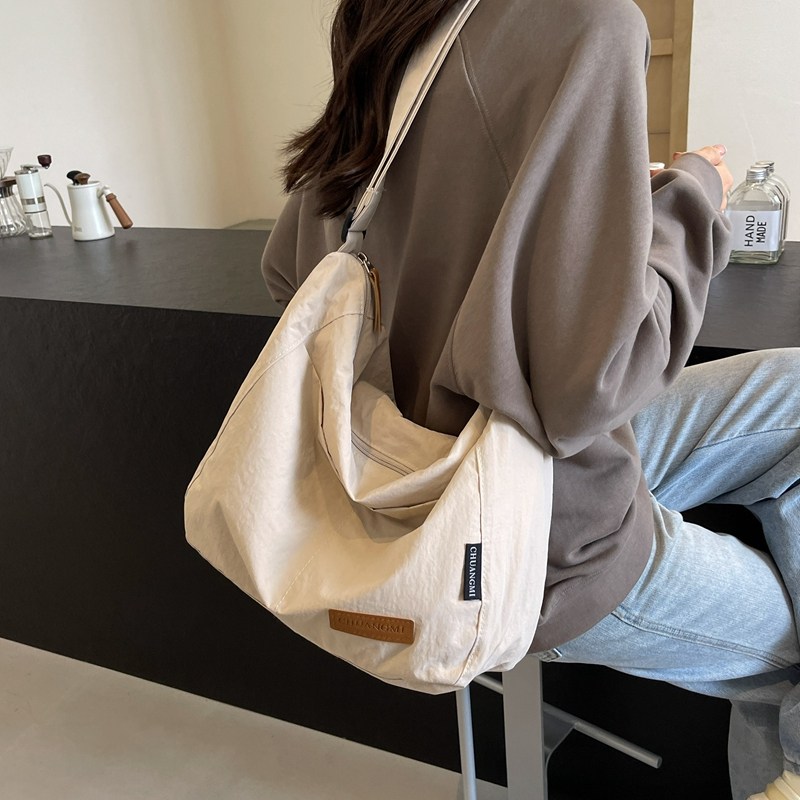 Japanese-Style Casual Canvas Crossbody Bag for Women, Large Commuter Shoulder Bag 2025 - Thumbnail 4