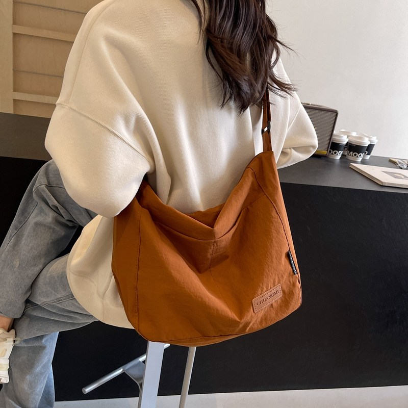 Japanese-Style Casual Canvas Crossbody Bag for Women, Large Commuter Shoulder Bag 2025 - Thumbnail 3