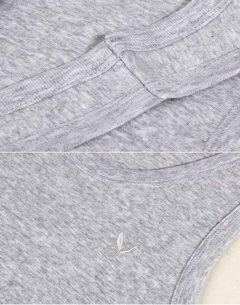 Playboy Men Vest cotton Dưới Áo Slim Mùa hè Chạy bộ Cotton thoáng khí Men áo ngực cho mẹ bầu