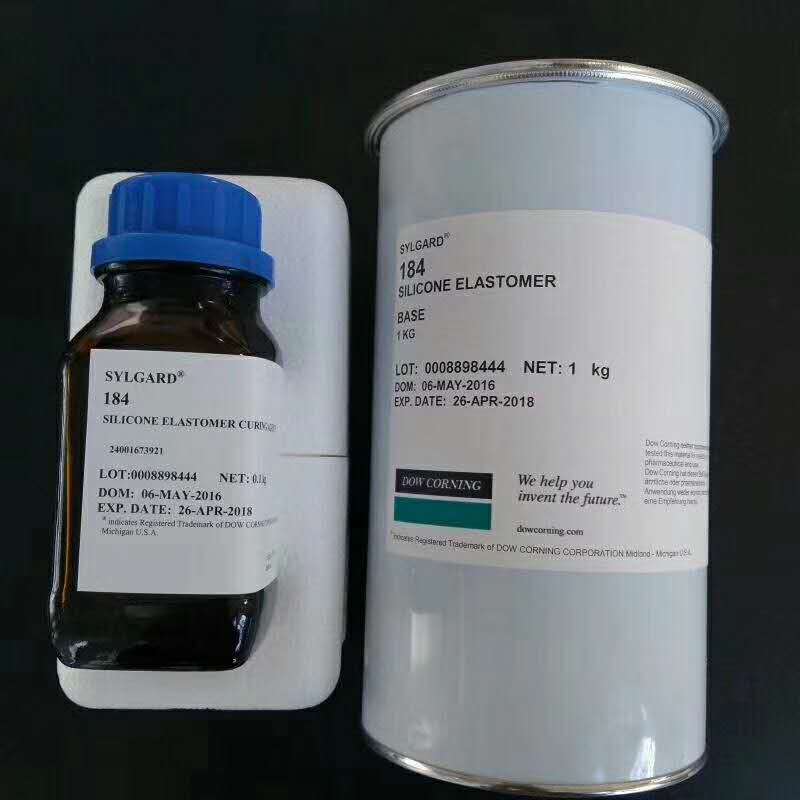 Dow Corning DC184 silicone rubber water SYLGARD-184 Dow Corning potting adhesive PDMS Polydimethylsiloxanes