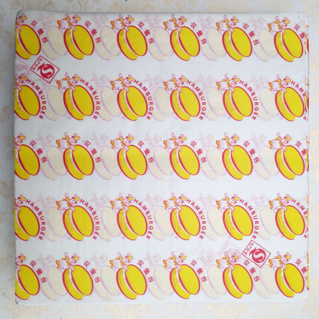 Burger paper thickened oil-proof paper disposable chicken roll wrapping paper rice ball paper sandwich paper tray paper 500 sheets