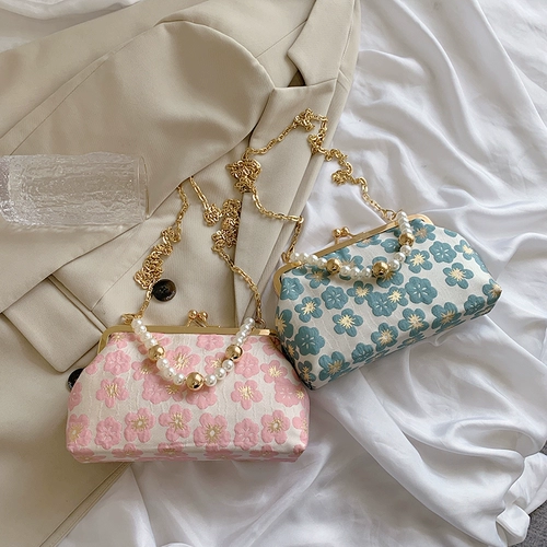 Универсальное ретро ципао, сумка для отдыха, ремешок для сумки из жемчуга, китайский стиль