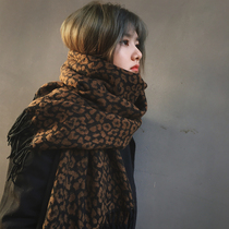 Chai Cai trendy sucking eyes BAO WEN wool scarves for women winter thickened with warm cloak and shoulder dual-use cashmere circumference neck 100 lap
