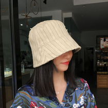Cai Xiaobao ban on cold light wind buckets fishermans hat ladys face Little autumn and winter cover hat Han version of the tidal card Head circumference