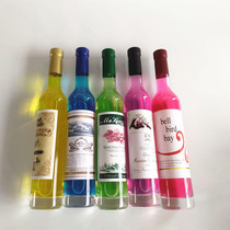 Simulation 375ml champagne decoration wine cabinet decoration foreign wine bottle frosted ice wine bottle wine bottle bar props