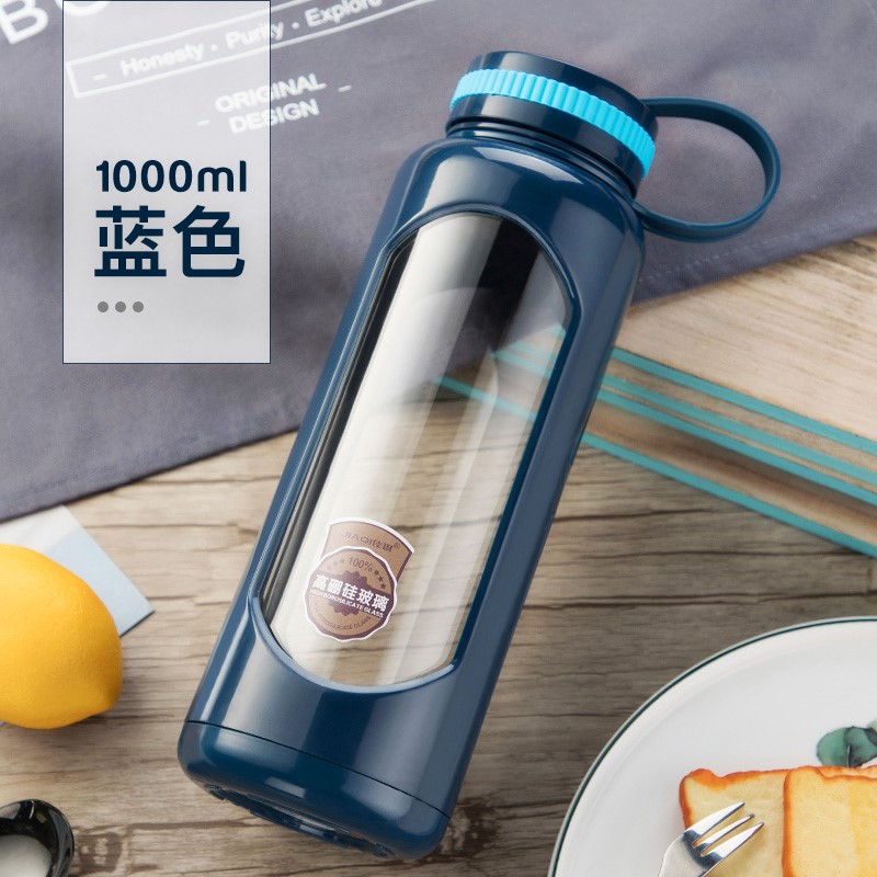Large Anti-drop Glass Large Capacity Water Cup 1000ml High Temperature Resistant Thick Extra Large Litre for Tea Making