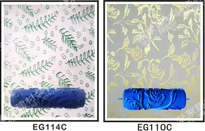 Embossed wallpaper paint pattern Wall interior paint decorative latex paint paint paint printing mold Roller roller roll