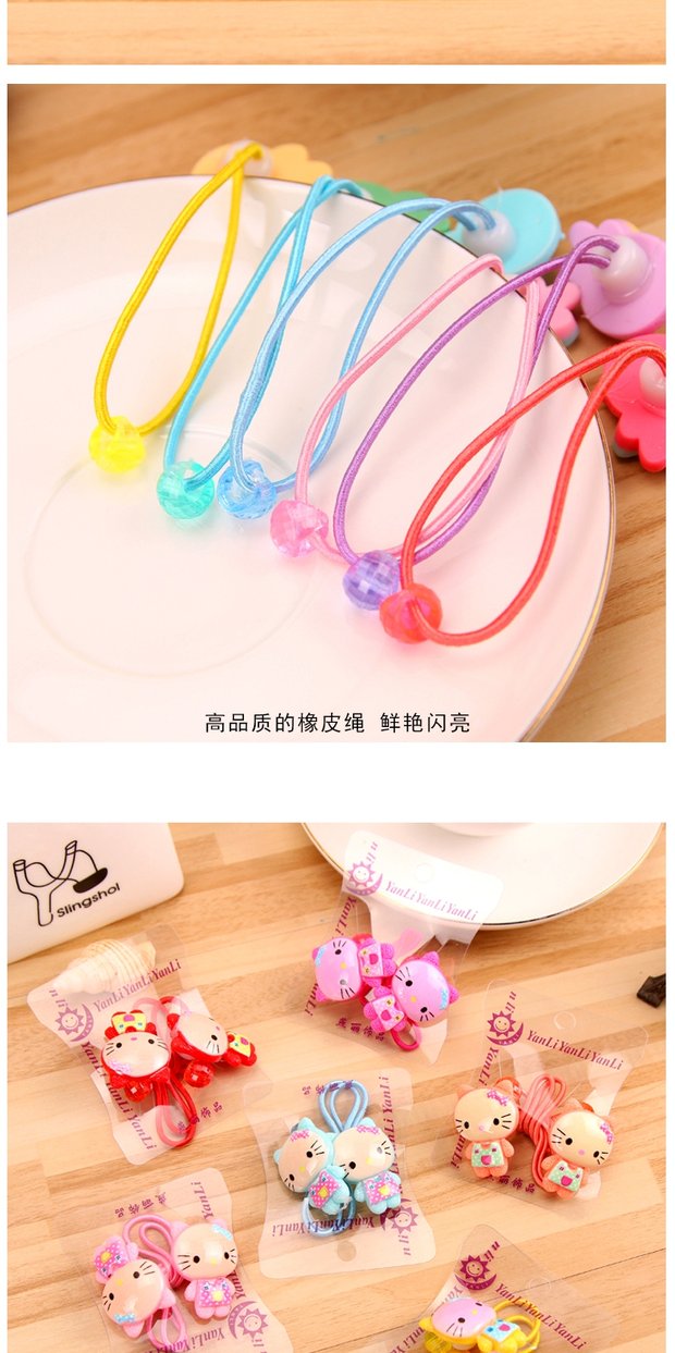 Phim hoạt hình Hàn Quốc không làm tổn thương em gái mềm mại tiara đơn giản cá tính tóc vòng phụ kiện tóc bé đầu dây tóc cao su kẹp tóc trẻ em phụ kiện tóc ngắn