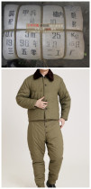 Cold storage special quilted jacket cotton pants Nostalgic collection cotton pants Armored soldier cotton liner old-fashioned cold storage cotton coat
