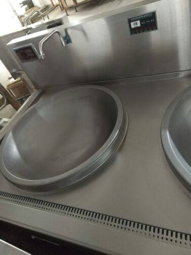20 30KW commercial induction cooker double-head large frying furnace pot 70 to 120CM school factory hotel canteen dedicated