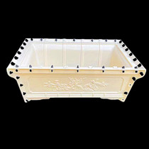 New bottom grouting oversized cement flowerpot mold rectangular European style thickened bonsai concrete cast-in-place abrasive tool