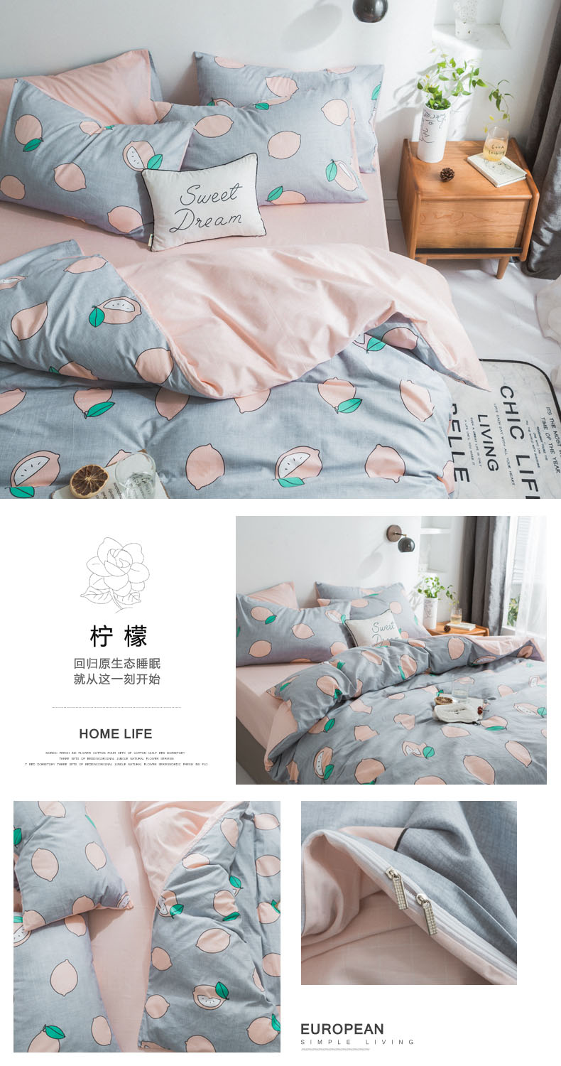 Simple bông chăn một gia đình bốn 1,5m giường ký túc xá ba mảnh khăn bông đơn tấm 1.2m - Khăn trải giường drap giường cotton