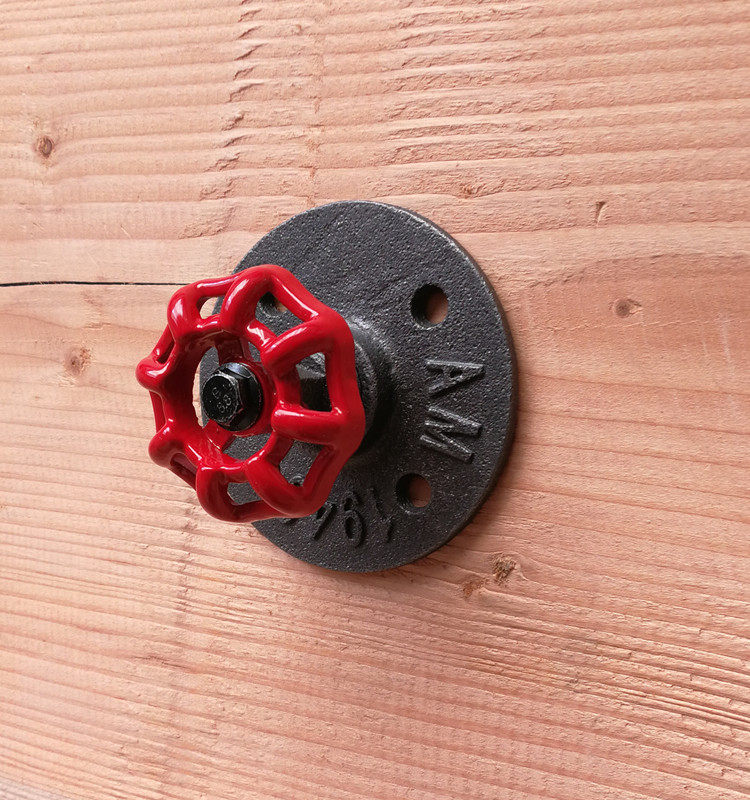 American Industrial Retro Style Steam Valve Decorative Hooks Wall Hanging Hooks Door Knob Drawer Pulls Metal