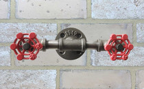 Industrial retro steam style valve black iron hook industrial water pipe hook