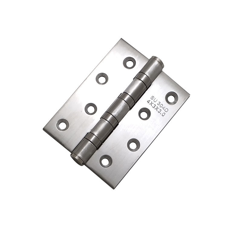 Thickened 4-inch stainless steel flat open hinge bearing silenced silent large room door wooden door ball bearing loose-leaf hinge folding page