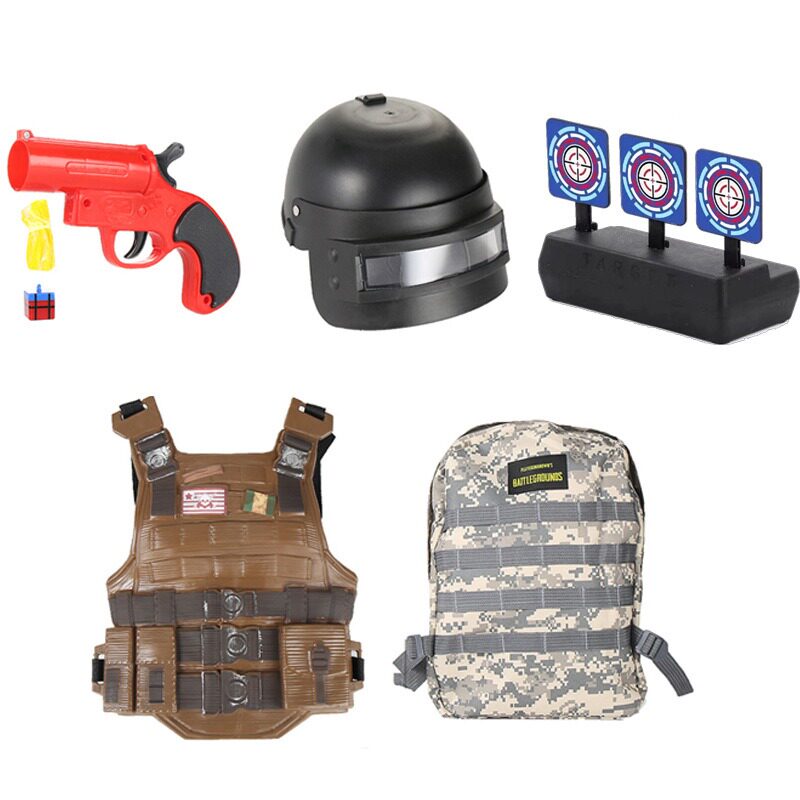 Eating chicken equipment level 3 helmet level 3 backpack level 3 armor signal grab soft bullet gun accessories reset target signal grab