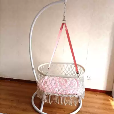 Shake up and down electric cradle Baby Baby child soothing rocking bed Hanging bed Children's bed bracket Children's automatic swing rocking chair