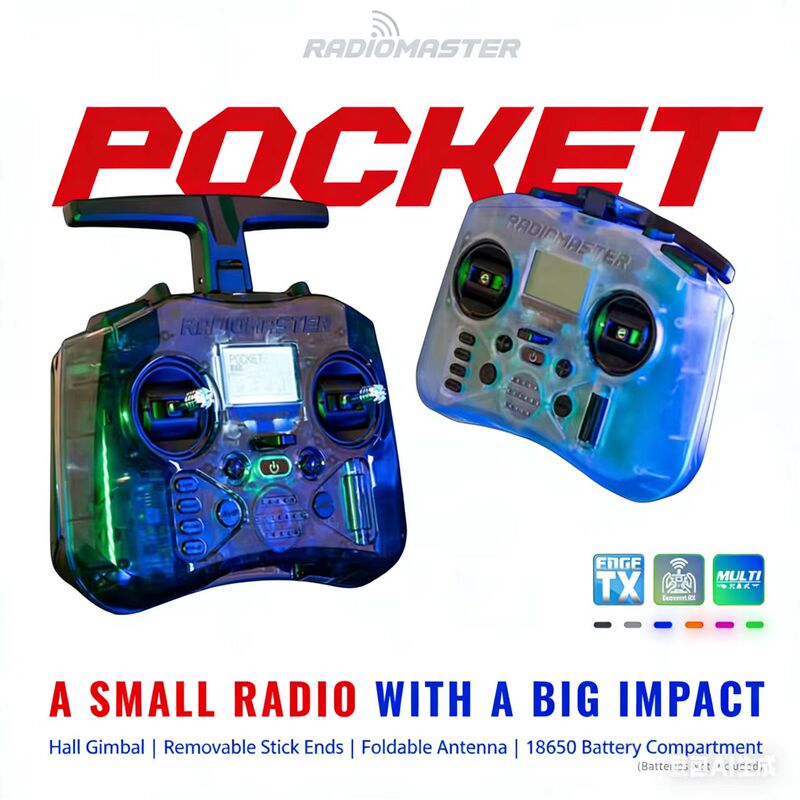 Radiomaster Open-Source Pocket Remote Control Elrs Drone Fpv Transmitter Multi-Protocol Tbs