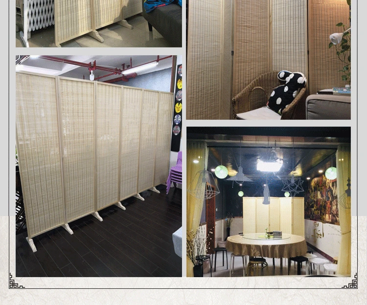 Vách ngăn bằng gỗ tre nguyên khối gấp phong cách Nhật Bản lối vào sảnh cho khách phòng ăn vách ngăn phòng ngủ gấp màn che ban công phòng thử đồ vach ngăn cầu thang vách ngăn cnc