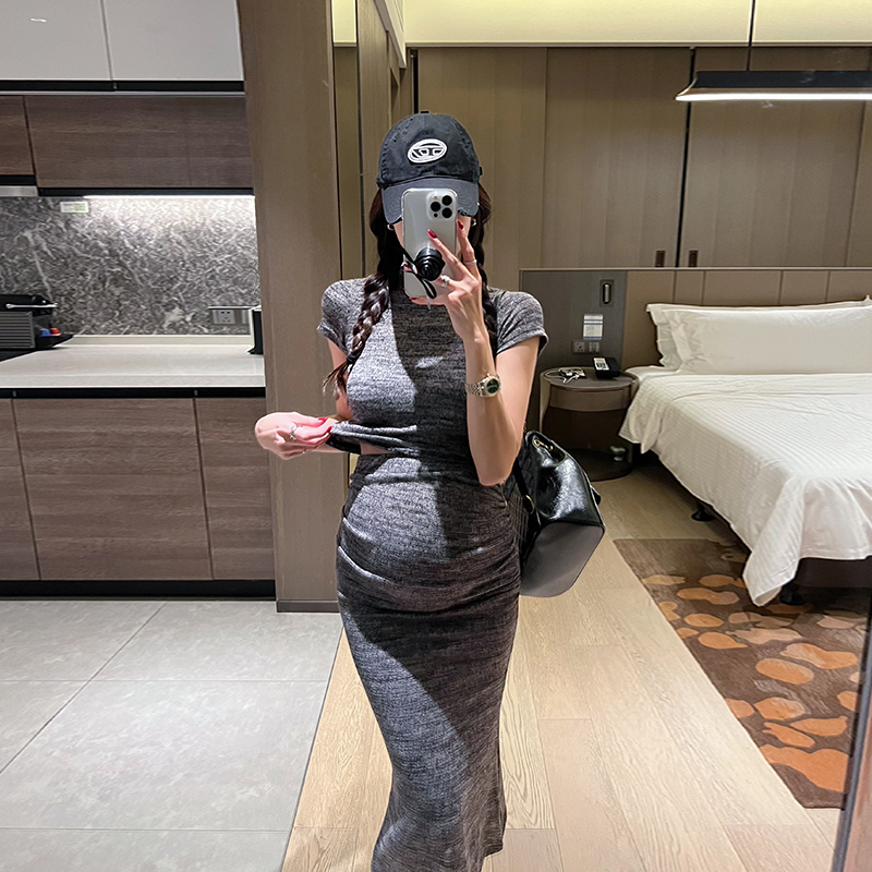 Golden Cocoon Summer Maternity Suit Fashionable and Stylish Slim-Fit Knitted T-Shirt with Belly Support and Skirt Two-Piece Set Golden Cocoon Summer Maternity Suit Fashionable and Stylish Slim-Fit Knitted T-Shirt with Belly Support and Skirt Two-Piece Set