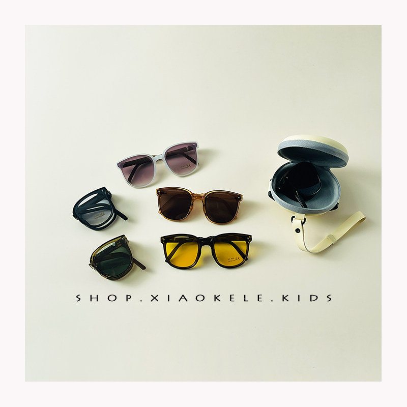 ins folded children sunglasses Summer anti-UV boy sunglasses baby sunscreen girl sunglasses-Taobao