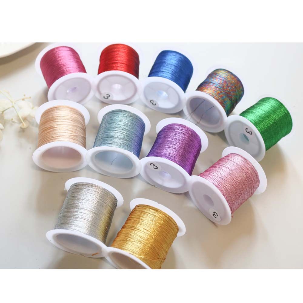 Ju rabbit ji hand ball metal embroidery thread sub-ball line 3 strands of diy handmade material gold thread silver thread color thread