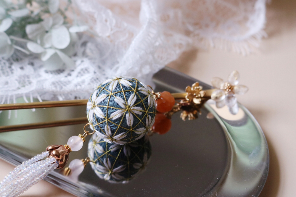 Bow Rabbit original hand bow ball hairpin diy handmade material bag minimalist around ancient wind ornament girlfriends birthday present