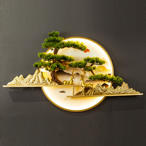 New Chinese pendant round porch living room wall modern decorative painting hotel sofa background hanging painting landscape mural