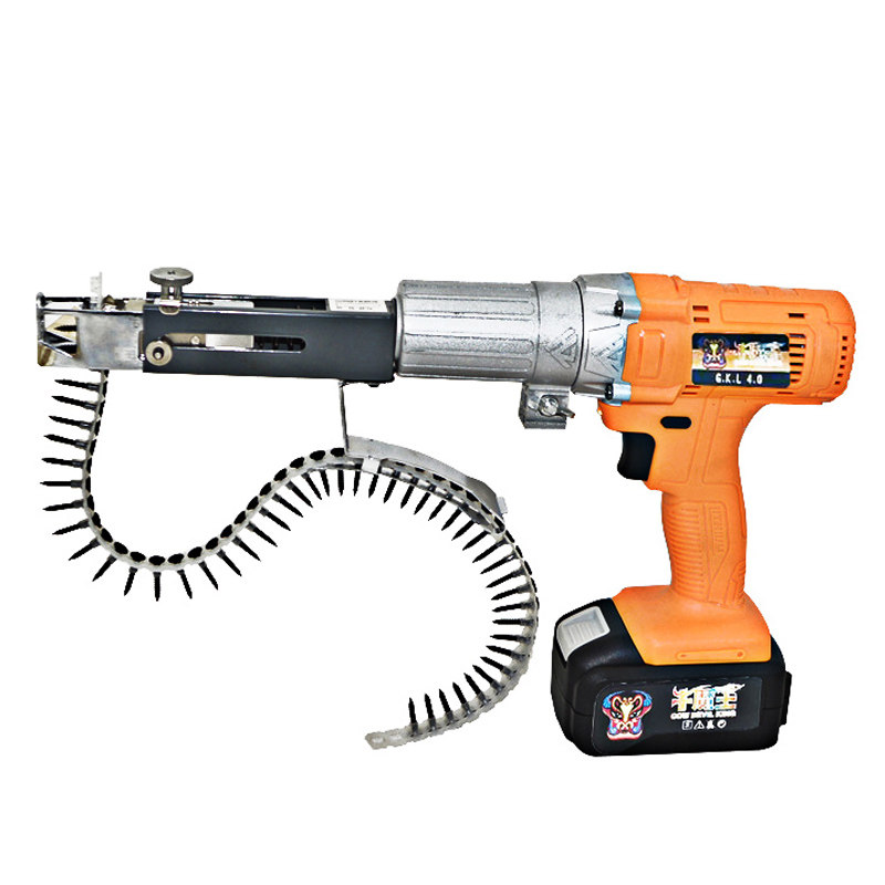 Straight-chain with screw snatched plasterboard upper screw automatic nail drilling for woodworking furnishing screw cutter head