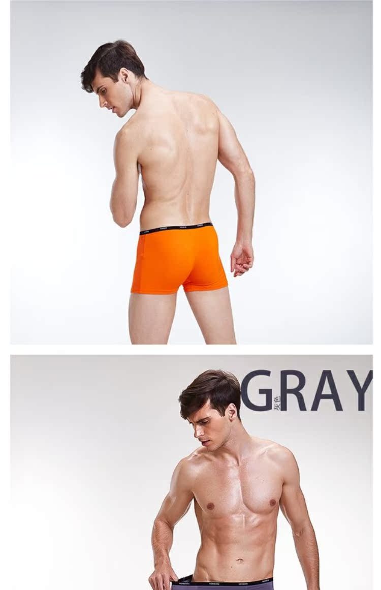 Red bean đồ lót nam boxer thanh niên trong hộp quà tặng kích thước lớn bốn góc quần short thoáng khí mềm mại đầu đàn ông đồ lót nam