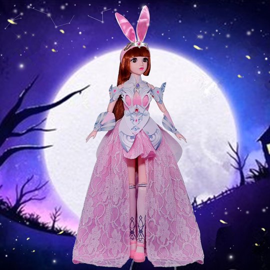 60 cm Doulu Xiaowu doll girl children's toy birthday gift Xiaowu simulation dress-up princess doll