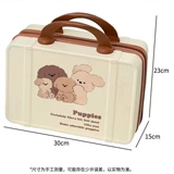 Портативный брендовый мультяшный чемодан, милая сумка-органайзер, портативная коробка, 14 дюймов