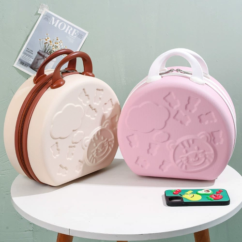 Портативный мультяшный вместительный и большой маленький чемодан, ящик для хранения для школьников, игрушка, коробка, 14 дюймов