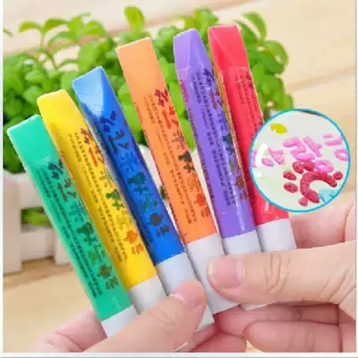 DIY album diary three-dimensional popcorn pen Bubble pen Student gift graffiti pen pigment 6 colors kindergarten painting