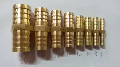 Copper straight through pagoda head skin tube direct air pipe nozzle copper fittings copper pipe fittings gas pipe joints hose joints