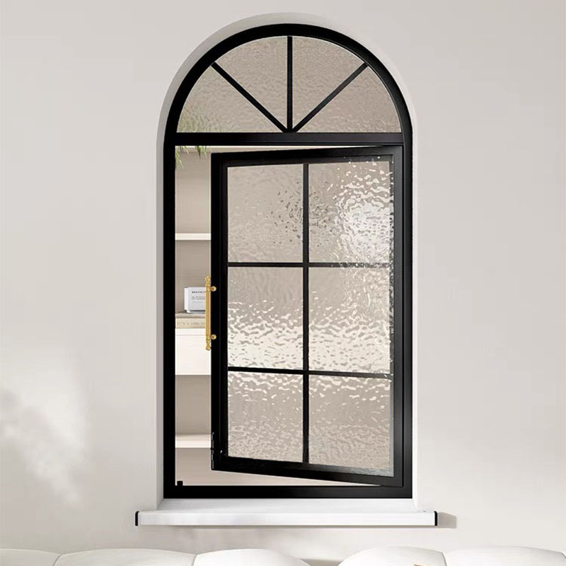 French Casement Window Arc Arched Floor-To-Ceiling Window Indoor Kitchen Bedroom Lighting Small Window Aluminum Alloy Iron Soundproof Window French Casement Window Arc Arched Floor-To-Ceiling Window Indoor Kitchen Bedroom Lighting Small Window Aluminum Alloy Iron Soundproof Window