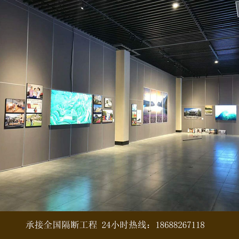 Exhibition Hall Exhibition Hall Gallery Gallery Exhibition Activities Partition Wall Movable Folding and push-pull partition panel Screen track shifting door