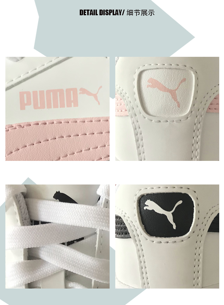 Puma giày thể thao màu hồng đen trắng giày nam và nữ giày trắng 359622-15-05 giày thể thao nữ màu đen