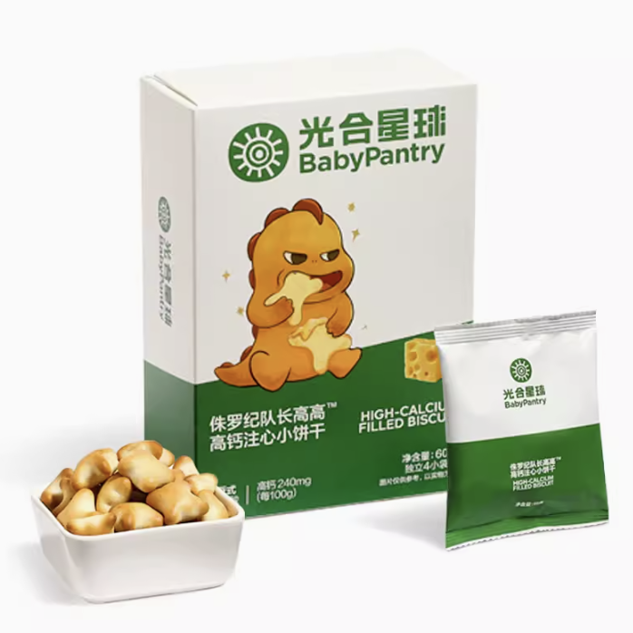 拍3件！babycare光合星球注心小饼干60g*3