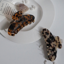 Shen Seen Life Leopard Leopard Hair Scratch Retro BAO WEN Acrylic Acetic Acid Scratch Shark Clip Head Headdress Female